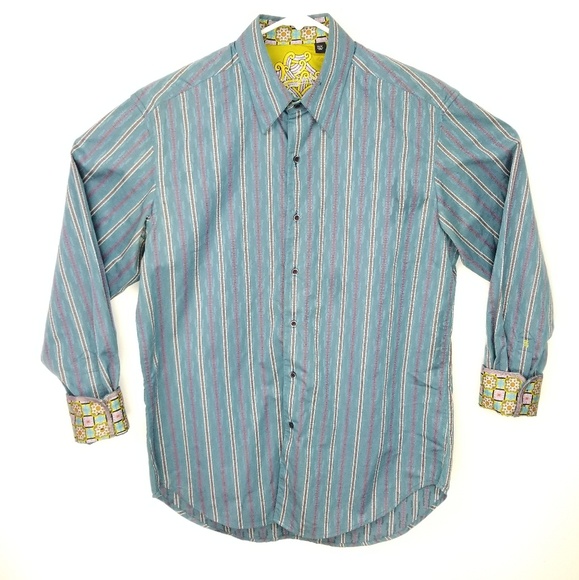 Robert Graham Button Up Patterned Cuff - Picture 1 of 4
